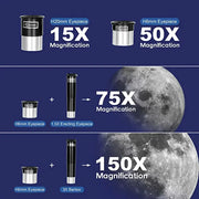 Professional Astronomical Telescope – 150x Zoom with HD Night Vision by Habicare