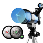 Professional Astronomical Telescope – 150x Zoom with HD Night Vision by Habicare