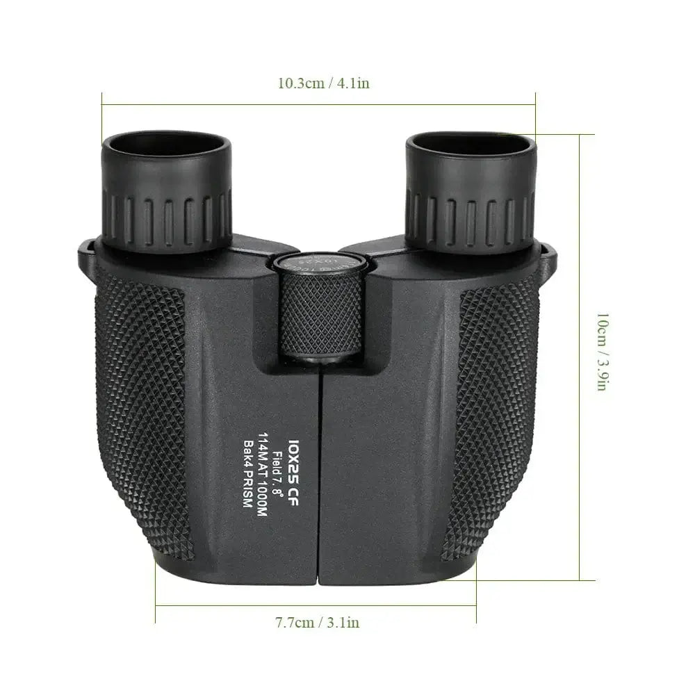 China China Professional Binoculars 10x25 BAK4 Prism High Powered Binocular Portable Hunting Telescope Pocket Scope for Sports Living