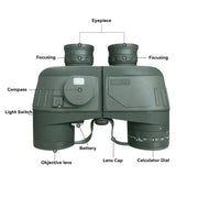 Professional Binoculars (Waterproof with Compass) by Habicare