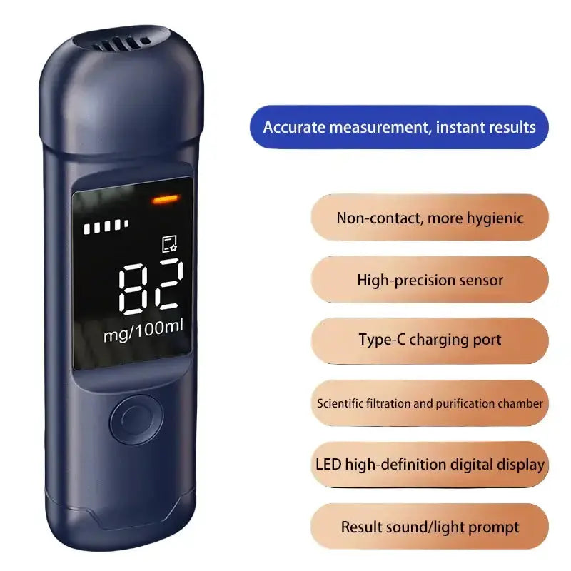 Professional Digital Alcohol Tester – Breathalyzer by Habicare