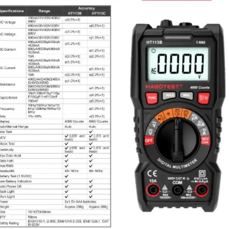 Professional Digital Multimeter by Habicare