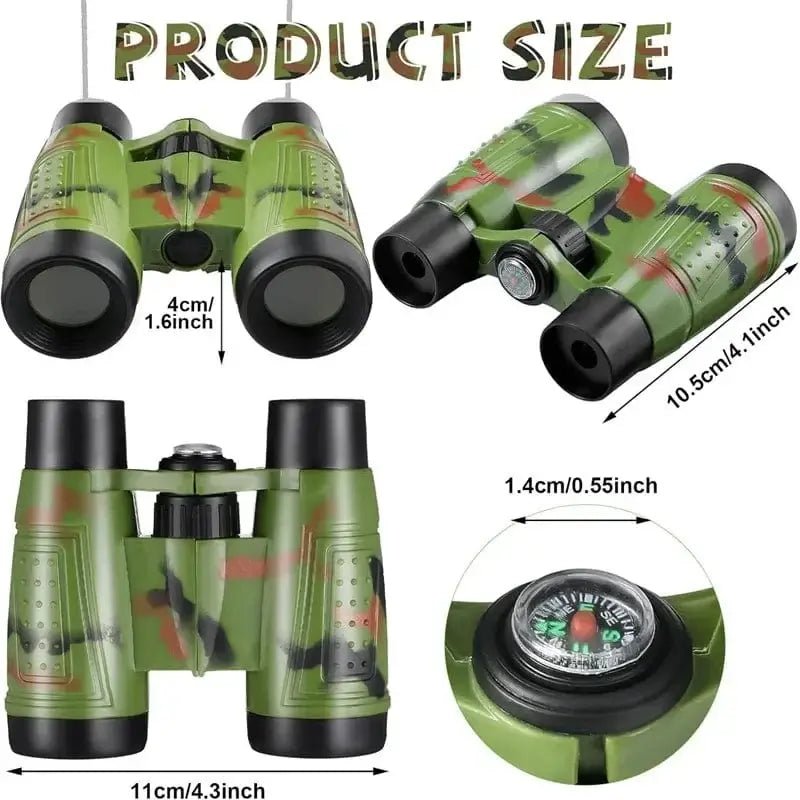 China China Green Professional Kids Binocular Telescope Children Educational Learning Telescope Bird Watching Folding Optics Telescope