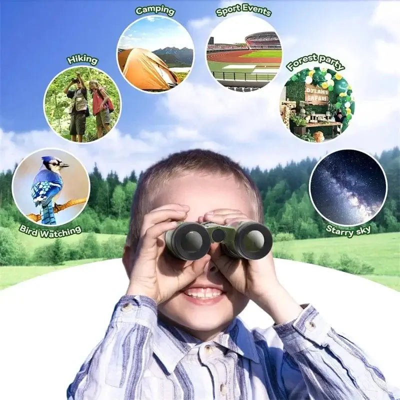 China China Green Professional Kids Binocular Telescope Children Educational Learning Telescope Bird Watching Folding Optics Telescope