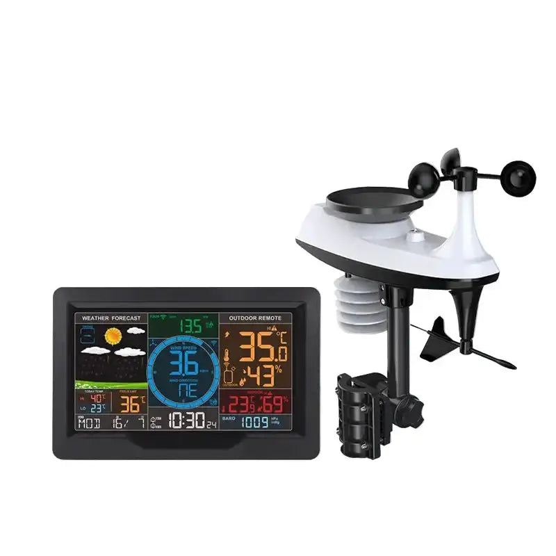 Professional Wireless Weather Station with Wind & Rain Sensors by Habicare