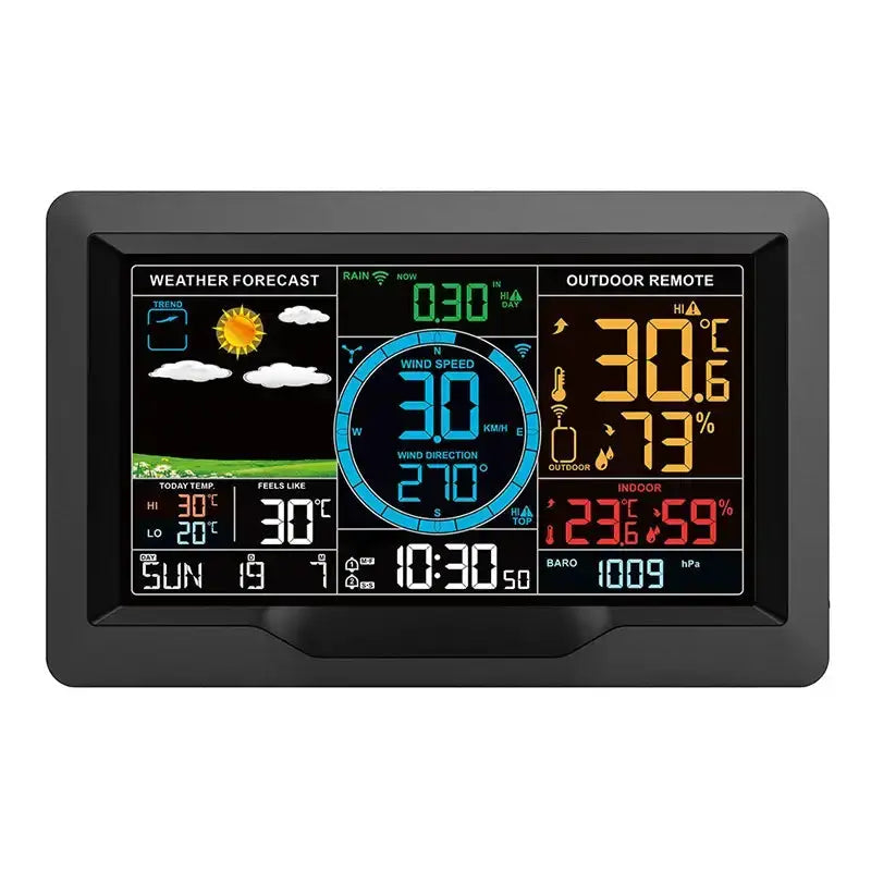 Professional Wireless Weather Station with Wind & Rain Sensors by Habicare