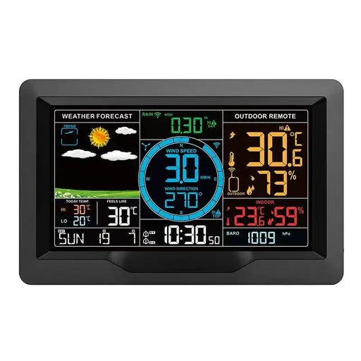 Professional Wireless Weather Station with Wind & Rain Sensors by Habicare