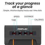 SportZone.co.nz Sports & Fitness > Exercise, Gym & Fitness > Treadmills Proflex Walking Pad Under Desk Treadmill Foldable Quiet 18kmh LCD Remote Proflex Walking Pad Desk Treadmill Foldable Quiet 18kmh