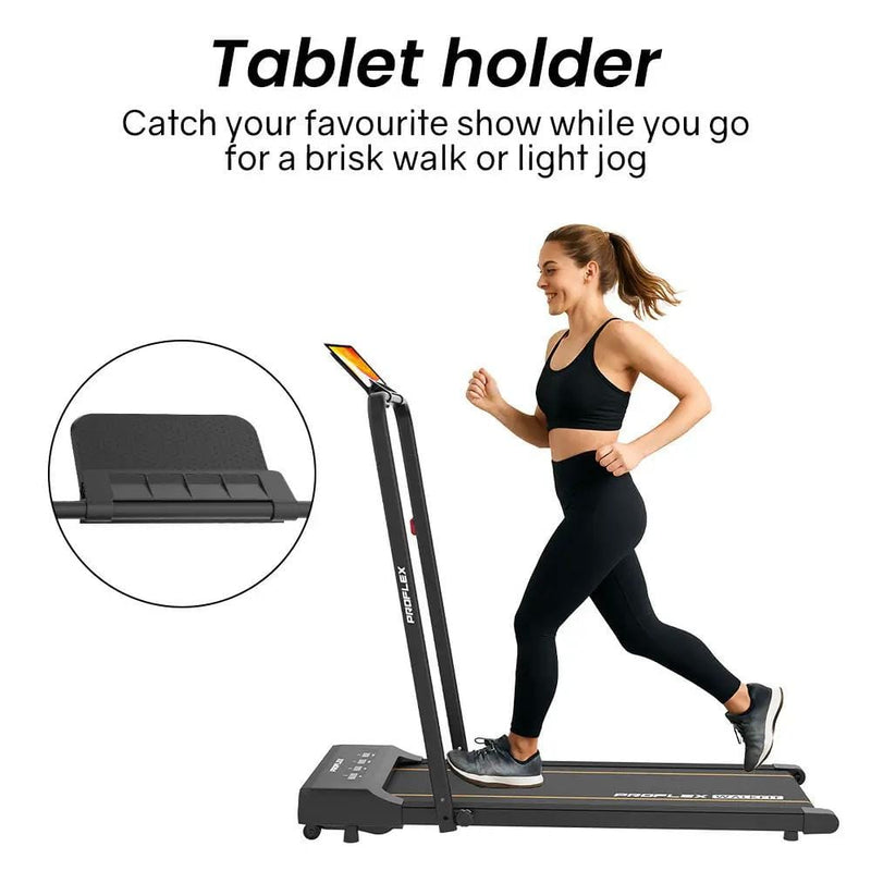 SportZone.co.nz Sports & Fitness > Exercise, Gym & Fitness > Treadmills Proflex Walking Pad Under Desk Treadmill Foldable Quiet 18kmh LCD Remote Proflex Walking Pad Desk Treadmill Foldable Quiet 18kmh