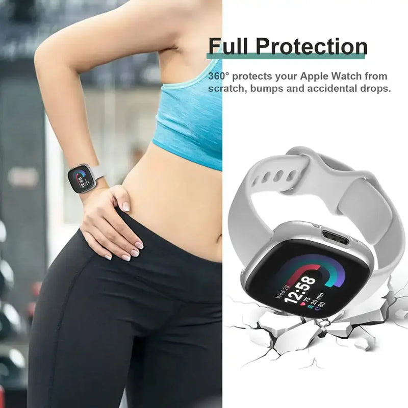 Protective Case - Fitbit Versa 4 Watch (9 colours available) by Habicare