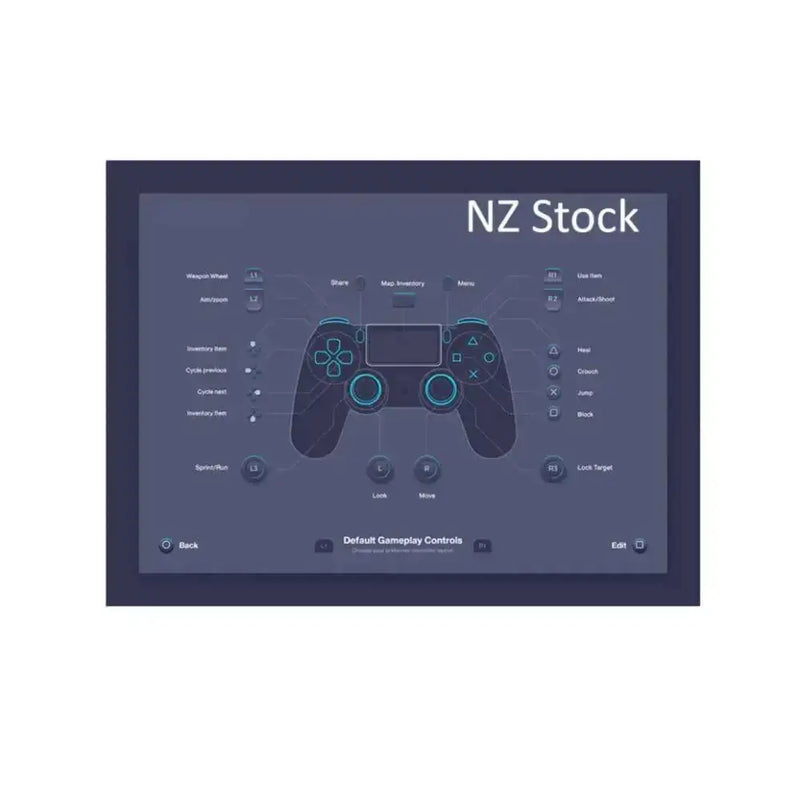 techplus PS4 Controller - Camo Grey Camouflage Grey PS4 Wireless Controller for PS4 Pro
