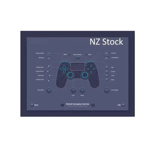 techplus PS4 Controller - Gold Gold Wireless PS4 Controller for PlayStation 4 and PC