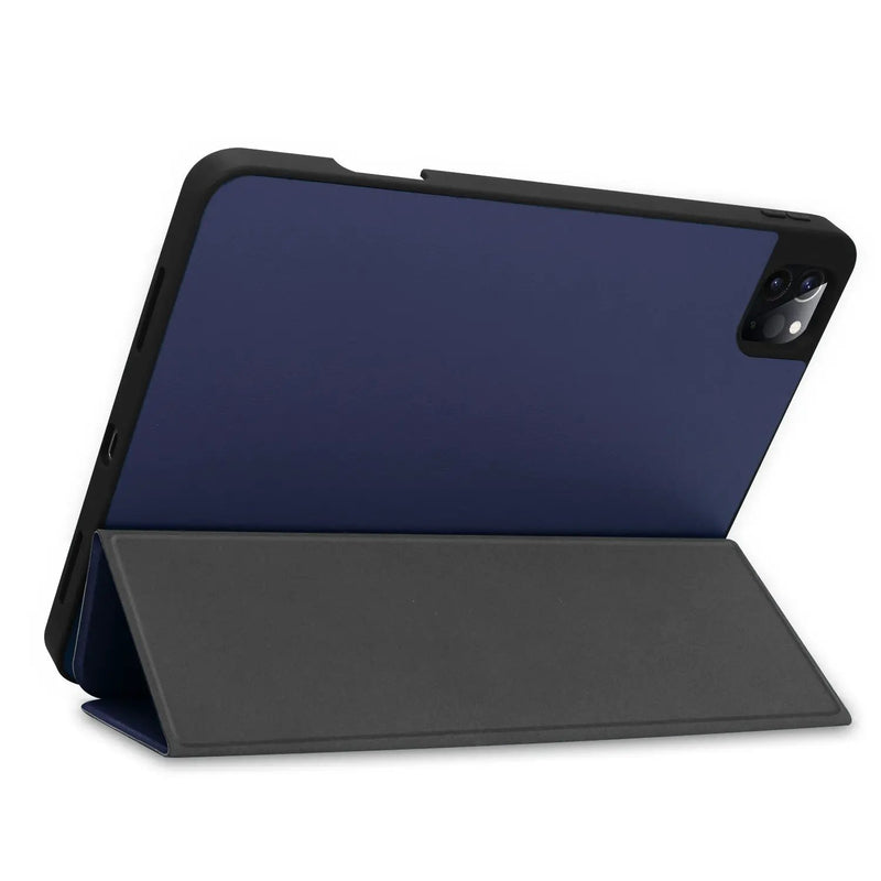 iPad Pro 11 2018/2020 Case - Navy PU Leather Flip Full Cover by salelink.co.nz