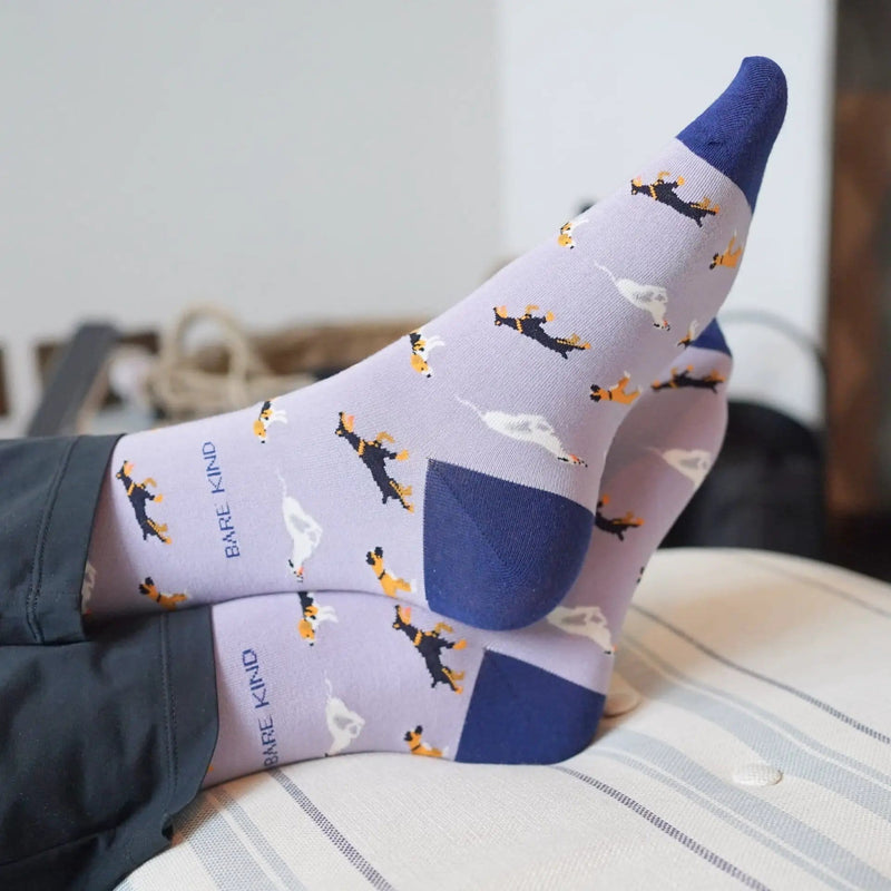 Barekind NZ Socks Save the Purple Dog Bamboo Socks Save the Purple Dog Bamboo Socks