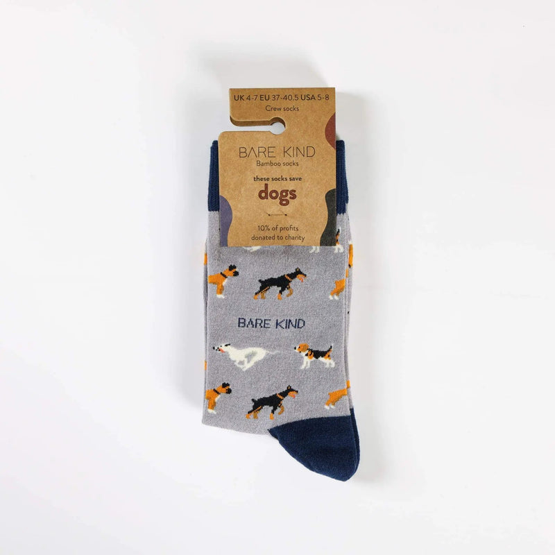 Save the Purple Dog Bamboo Socks by Barekind NZ