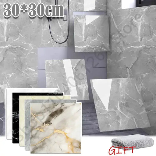 PVC Marble Wall & Floor Stickers – Self-Adhesive Waterproof by Habicare