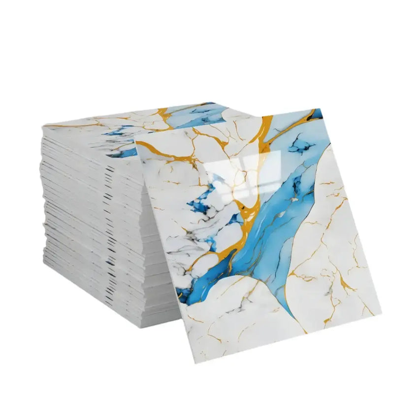 PVC Self-Adhesive Marble Waterproof Floor Tiles (available in 10 designs) by Habicare