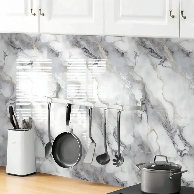 PVC Self-Adhesive Marble Waterproof Floor Tiles (available in 10 designs) by Habicare
