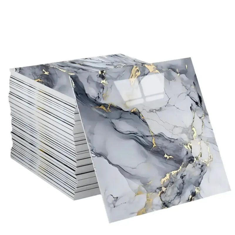 PVC Self-Adhesive Marble Waterproof Floor Tiles (available in 10 designs) by Habicare
