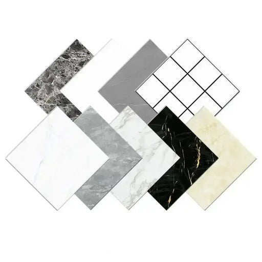 PVC Self-Adhesive Marble Waterproof Floor Tiles (available in 10 designs) by Habicare