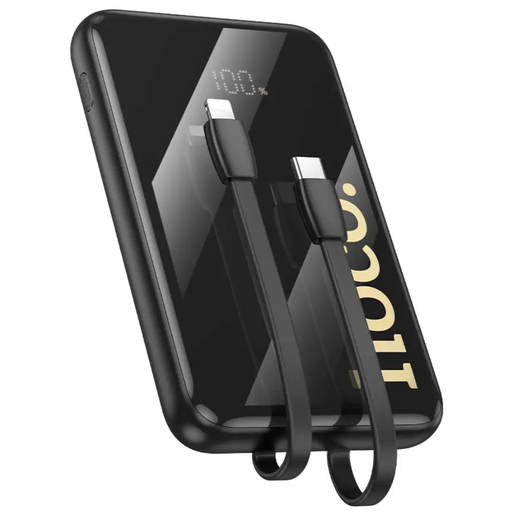 Q37 Graceful Fast Charging Power Bank 10000mAh with Built-In Cables by techplus