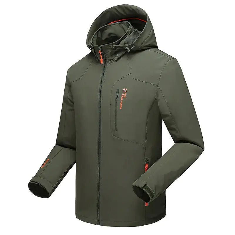 Men's Shark Skin Tactical Softshell Jacket - Waterproof Fleece-Lined Outdoor Jacket | Military Style by Mead's Supply & Equipment Outfitters limited
