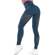 High Waist Knitted Yoga Pants for Women - Seamless Stretch Activewear | Athletic Leggings by Mead's Supply & Equipment Outfitters limited
