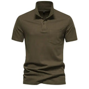 Men's 100% Cotton Polo Shirt - Classic Short Sleeve Polo with Pocket | Casual Summer Wear by Mead's Supply & Equipment Outfitters limited