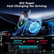 Qi2 15W Mag-Safe Car Mount Charger by Habicare