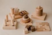 Second Birthday Wooden Montessori Play Set - QToys | Wooden Toy NZ by Curious Moonbeam