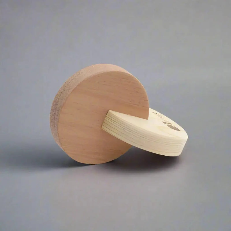 Wooden Dual Discs – QToys | Wooden Baby Toy NZ by Curious Moonbeam