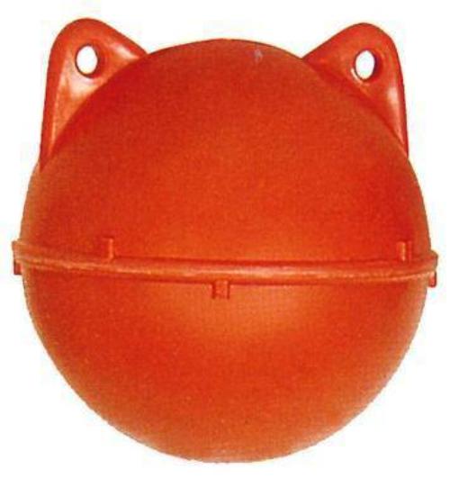 Trott Floats MAX 600m and 1000m deep orange float for deep water applications with double lug construction.