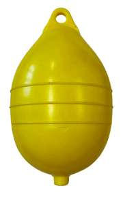 Buoy 3 RIB Low Drag 6 Colour Choices - Yellow commercial marine buoy 130mm x 210mm UV stabilized