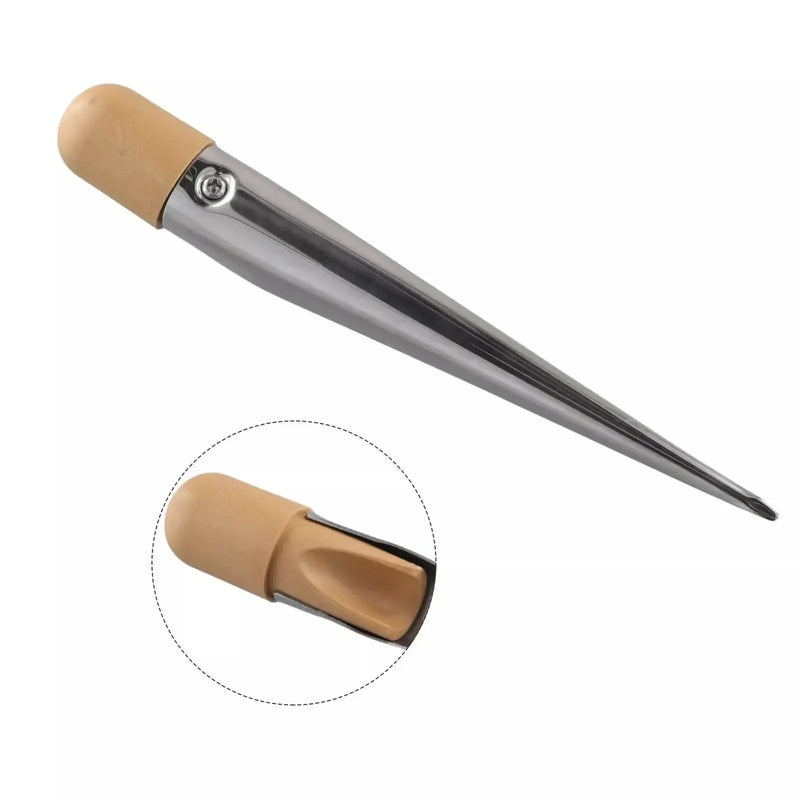 Splicing Fid 178MM S/S SMALL - Stainless Steel Splicing Fid with Wooden Handle for Easy Rope Splicing