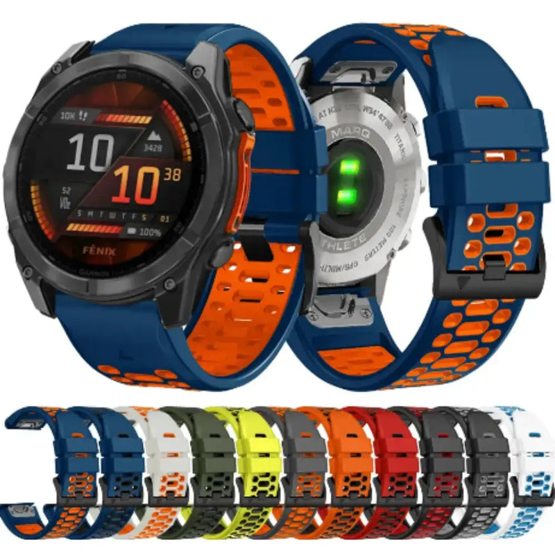 Quick Fit Silicone Strap for the Garmin Fenix 5X & 5X Plus (available in 12 colours) by Habicare