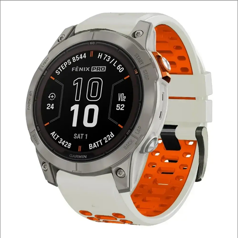 Quick Fit Silicone Strap for the Garmin Fenix 7X & 7X Pro (available in 12 colours) by Habicare