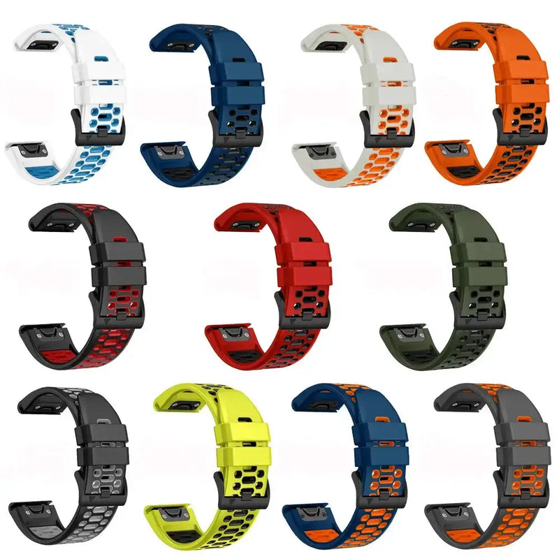 Quick Fit Silicone Strap for the Garmin Fenix 8 (51mm)(available in 12 colours) by Habicare