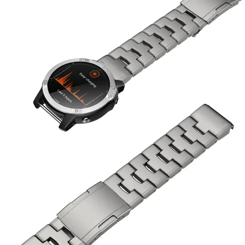 Quick Fit Titanium Strap for the Garmin Fenix/Epix/Instinct Series (22/26mm) (3 colors available) by Habicare