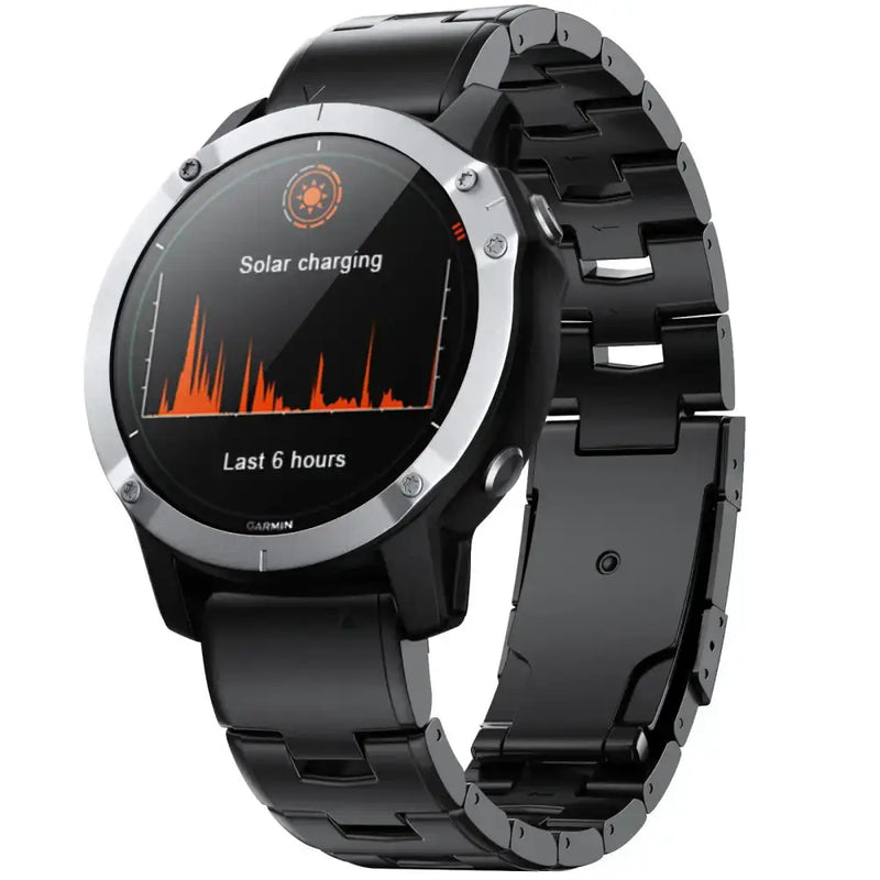 Quick Fit Titanium Strap for the Garmin Fenix/Epix/Instinct Series (22/26mm) (3 colors available) by Habicare