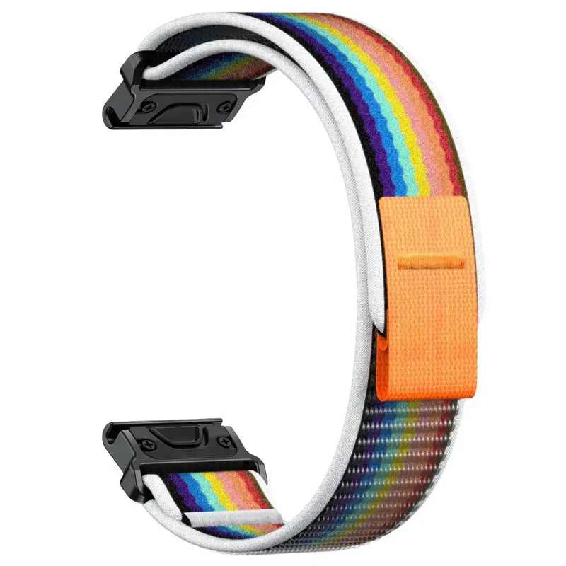 QuickFit Nylon Strap for the Garmin Instinct/Fenix Series (2 sizes & 6 colours available) by Habicare