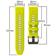 QuickFit Silicone Sports Strap for the Garmin (22mm/26mm) (wide compatibility & 22 colours) by Habicare