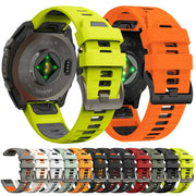 QuickFit Silicone Sports Strap for the Garmin (22mm/26mm) (wide compatibility & 22 colours) by Habicare