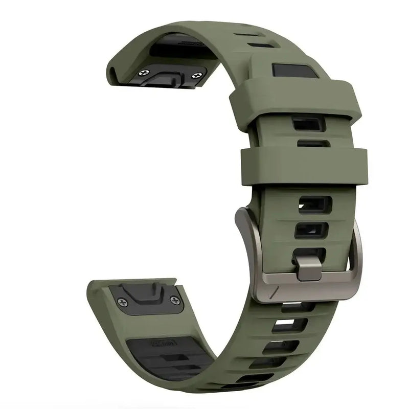 QuickFit Silicone Sports Strap for the Garmin (22mm/26mm) (wide compatibility & 22 colours) by Habicare