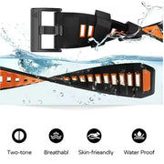 QuickFit Silicone Sports Strap for the Garmin (22mm/26mm) (wide compatibility & 22 colours) by Habicare