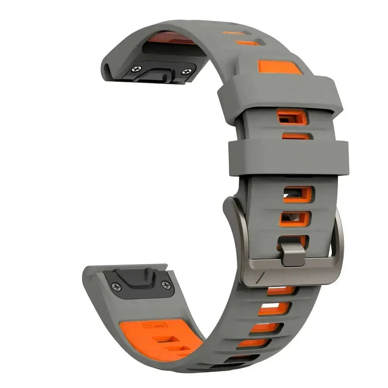 QuickFit Silicone Sports Strap for the Garmin (22mm/26mm) (wide compatibility & 22 colours) by Habicare