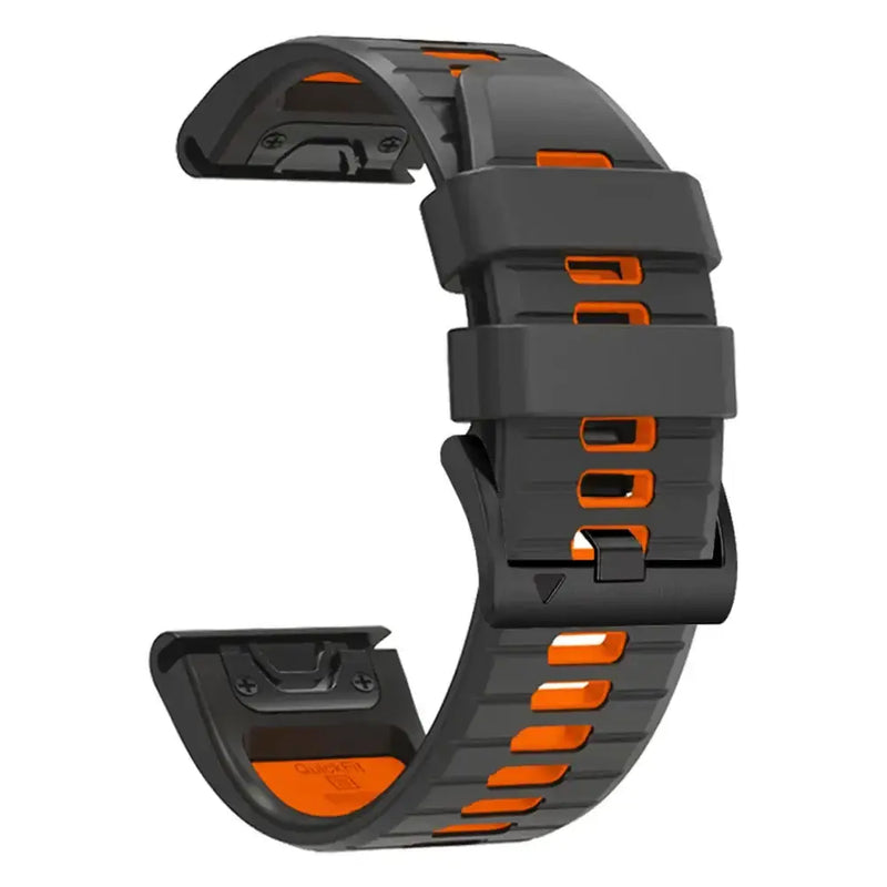 QuickFit Silicone Sports Strap for the Garmin (22mm/26mm) (wide compatibility & 22 colours) by Habicare