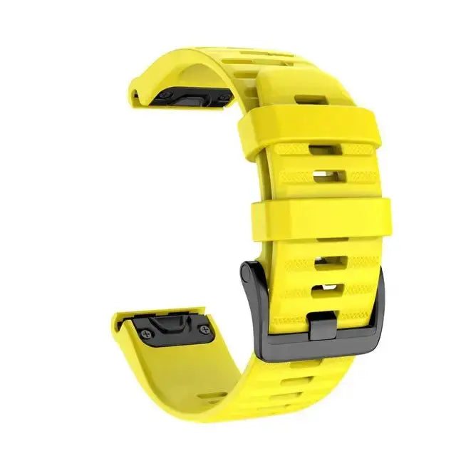 QuickFit Silicone Strap for the Garmin Descent MK1/MK2/MK2i, Enduro/2, Tactix Delta (26mm) (10 colours available) by Habicare