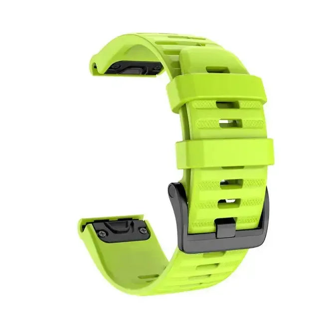 QuickFit Silicone Strap for the Garmin Descent MK1/MK2/MK2i, Enduro/2, Tactix Delta (26mm) (10 colours available) by Habicare
