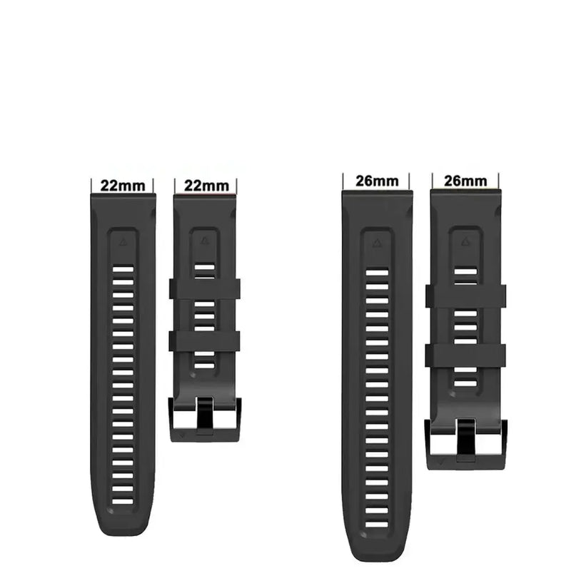 QuickFit Silicone Strap for the Garmin Flagship Models (2 sizes & 46 colours available) by Habicare