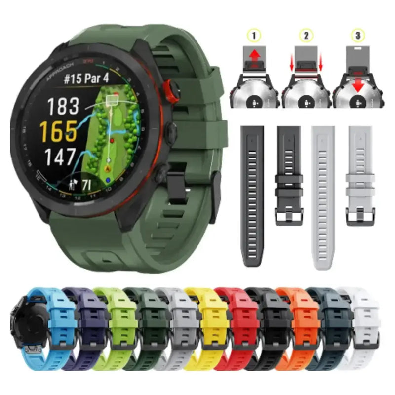 QuickFit Silicone Strap for the Garmin Instinct (available in 12 colours) by Habicare